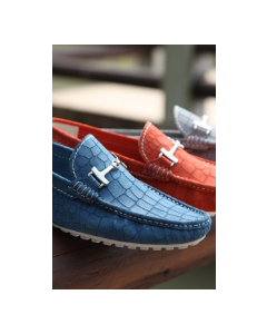 Multi Colour Leather Loafer for Men