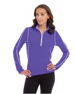 Olivia 1/4 Zip Light Jacket-XS-Purple