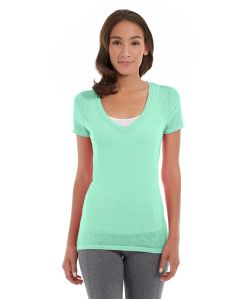 Karissa V-Neck Tee-XS-Green